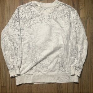 Lululemon Athletica White Crewneck Sweater Sz 8